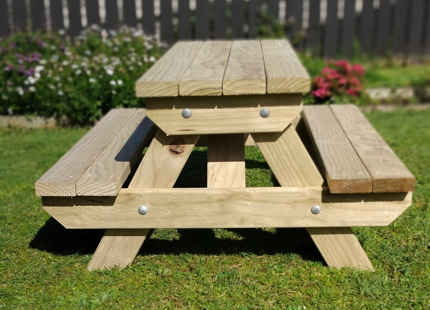 Outdoor XXL Toddler BBQ Picnic Table - 1.5m 6 Seater - Stronghold Outdoor Furniture & Buildings